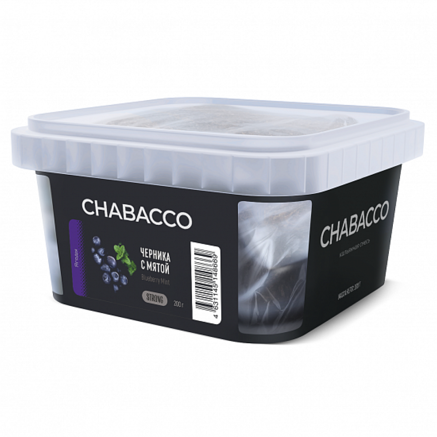 Смесь Chabacco Strong Blueberry mint (Черника с мятой) 200 гр