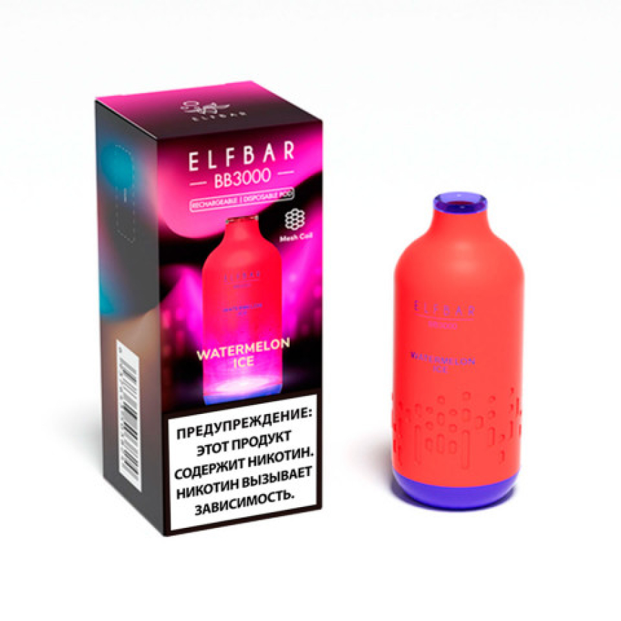 Elfbar BB3000 Арбузный лед, 3000 тяг
