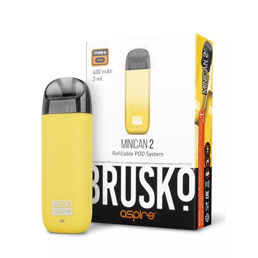 Brusko MINICAN 2 (400 мАч, Желтый)