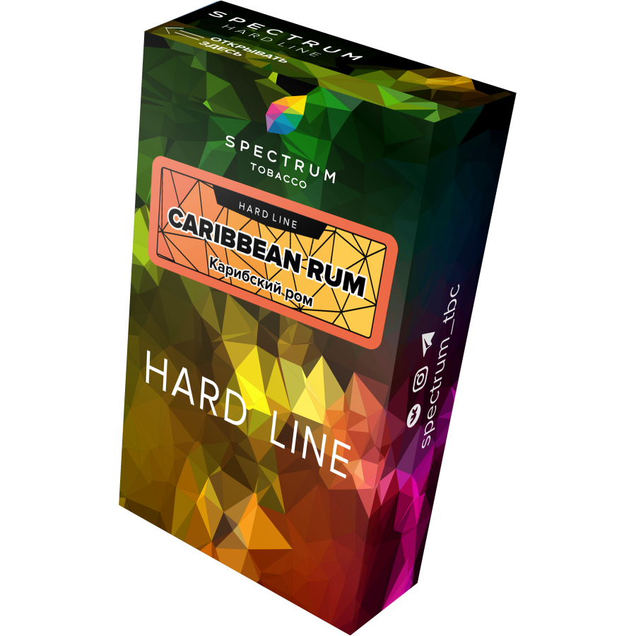 Табак Spectrum Hard caribbean rum 40 грамм
