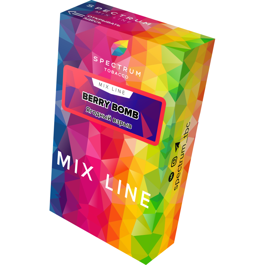 Табак Spectrum Mix Line Berry Bomb 40 грамм