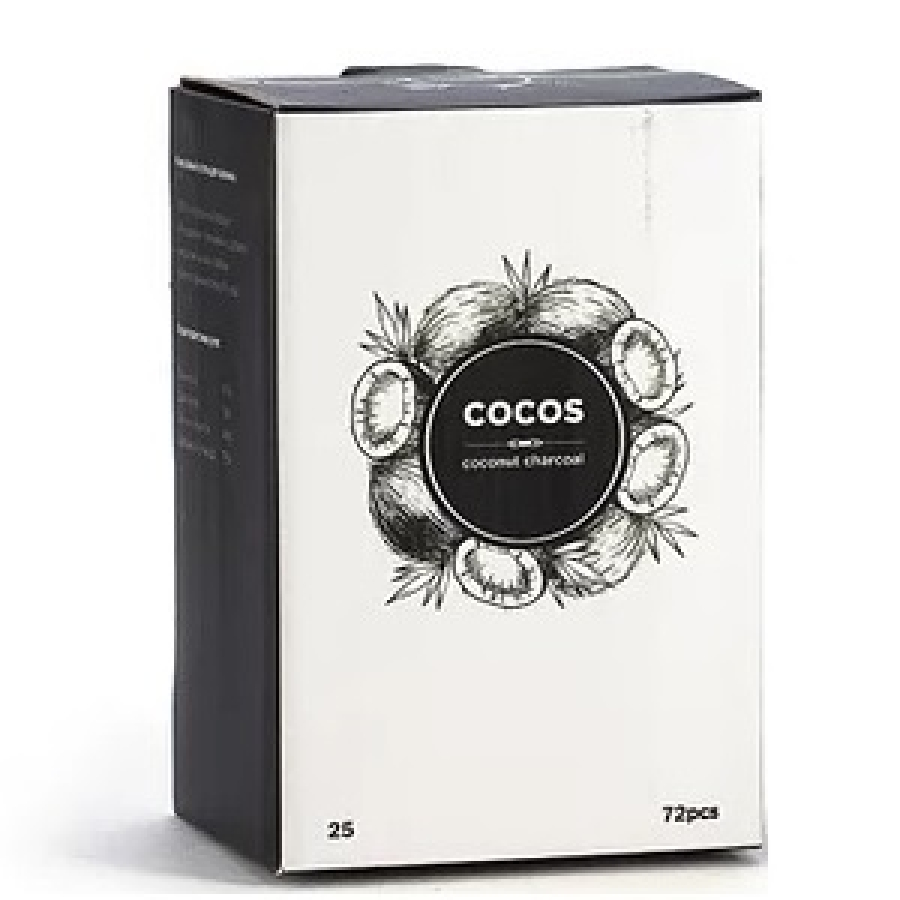 Кокосовый уголь Cocos 25мм для кальяна
