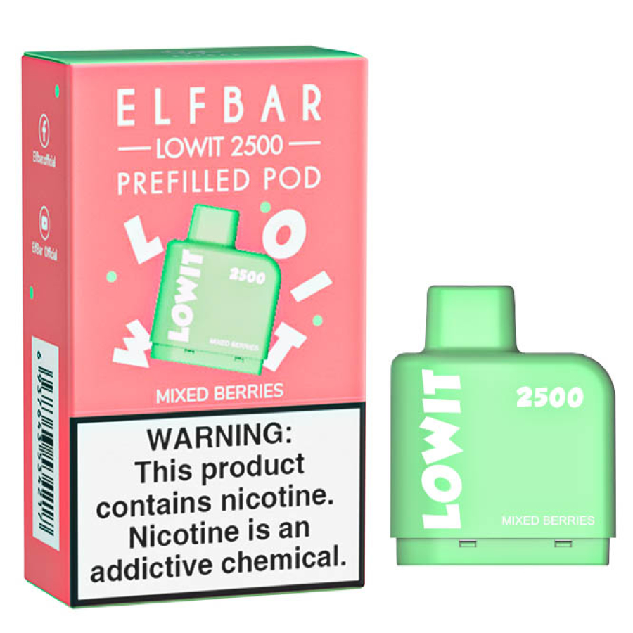 Картридж Elf Bar Lowit 2500 20 мг, 6 мл (Mixed Berries)