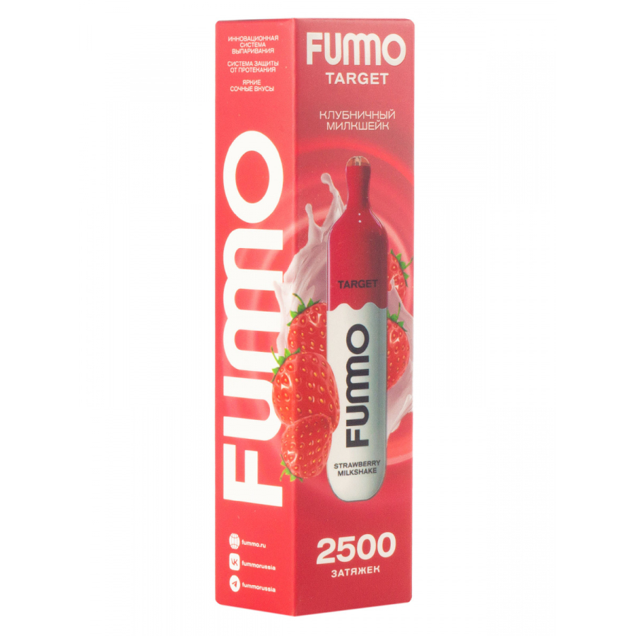 Fummo Target Клубничный Милкшейк (2500 Затяжек)