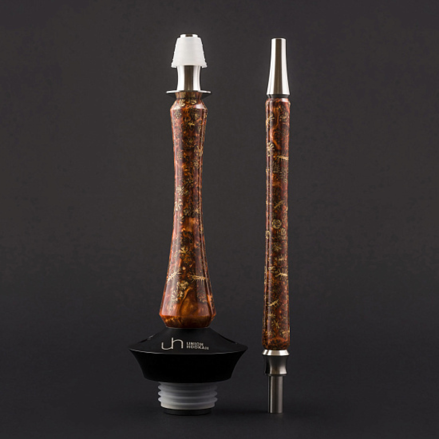Кальян Union Hookah Sleek Акрил С Шишками Янтарь 