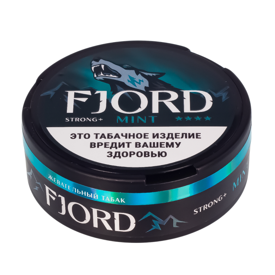 Жевательный табак Fjord Strong+ Mint 9 грамм
