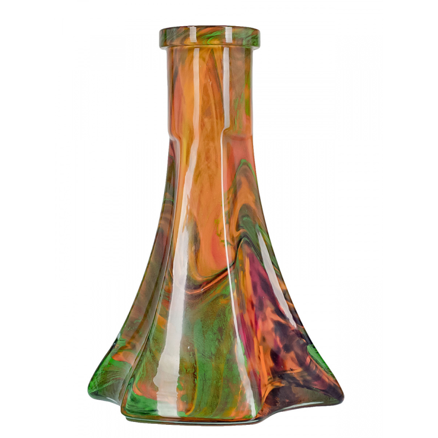 Колба Vessel Glass Пирамида Зелёно-Красный Мрамор