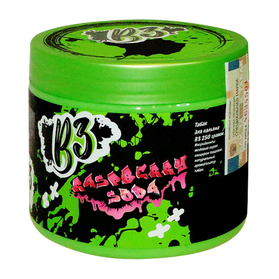 Табак B3 Raspberry Soda  250 грамм