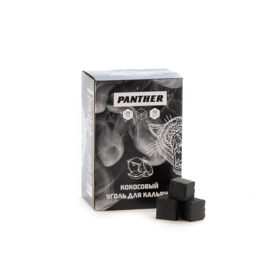 Уголь Кокосовый Panther 72 Шт (25 Мм)