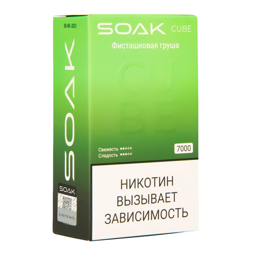 Soak Cube Фисташковая Груша 7000 Затяжек