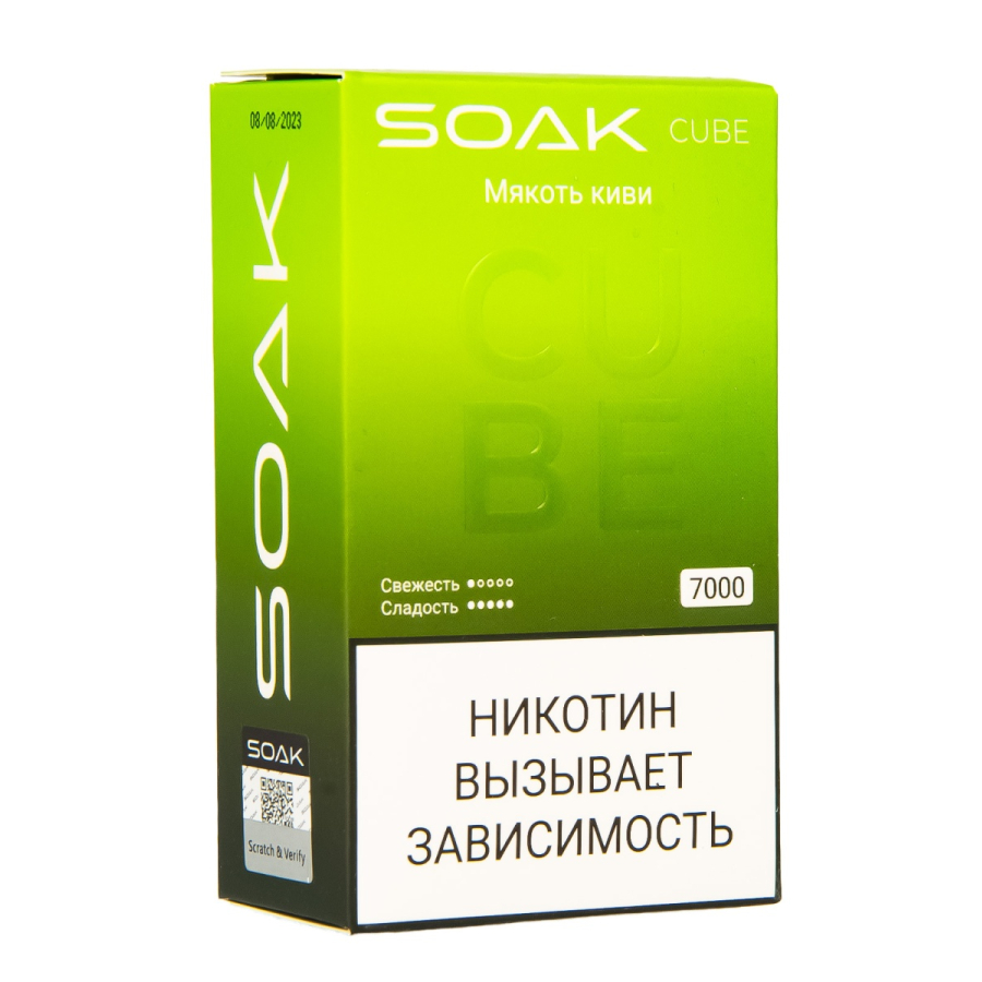 Soak Cube Мякоть Киви 7000 Затяжек