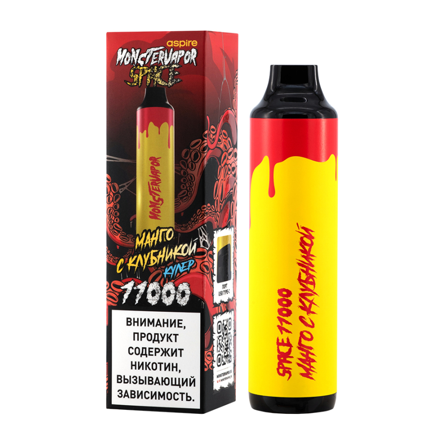 Электронка Monstervapor Space Манго И Клубника (11000 Затяжек)