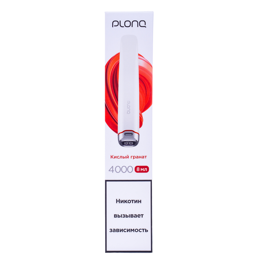 Электронка Plonq Plus Pro Кислый Гранат (4000 Затяжек) 20 Мг