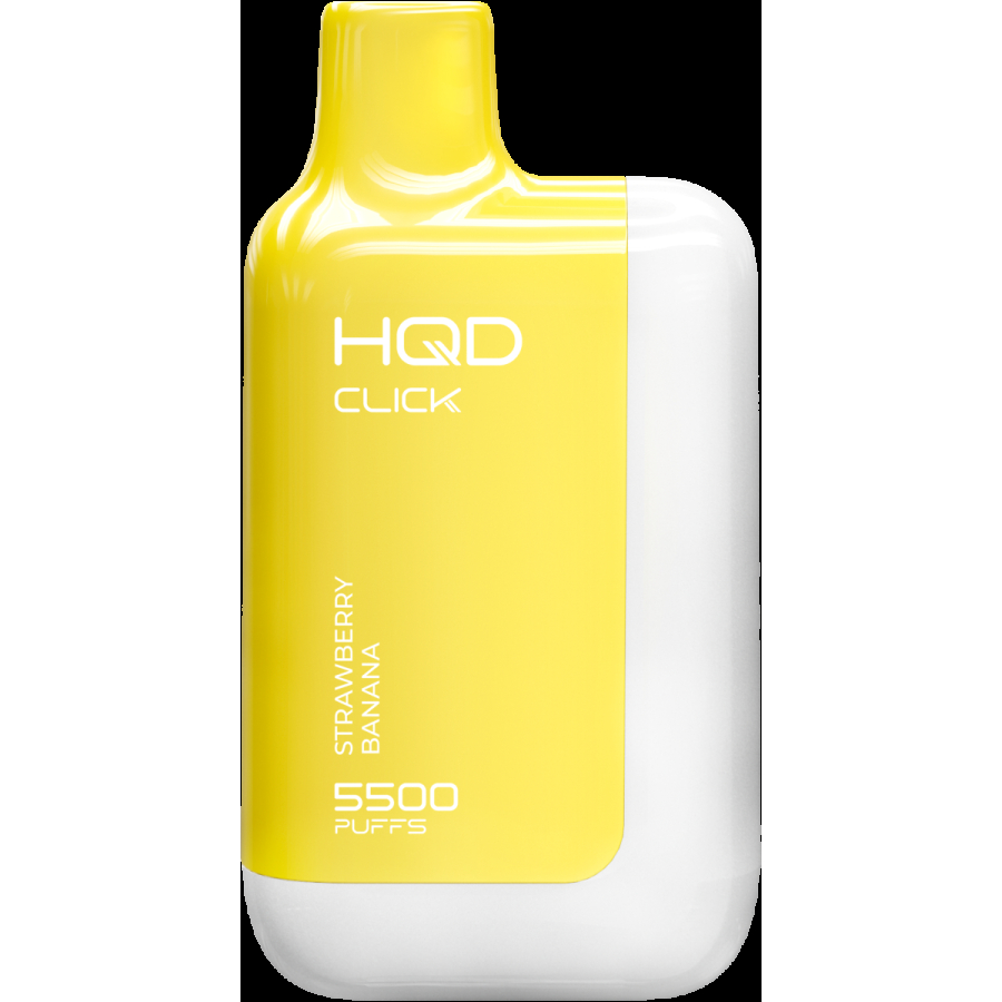 POD-система Hqd Click Устройство + Картридж Клубника Банан (5500 Затяжек)