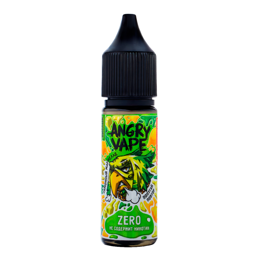 Жидкость Angry Vape Zero Попугай Повтор 30 Мл