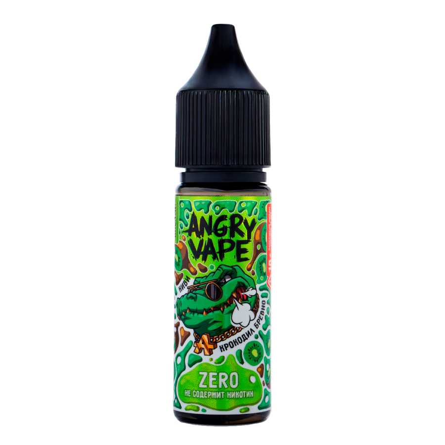 Жидкость Angry Vape Zero Крокодил Бревно 30 Мл