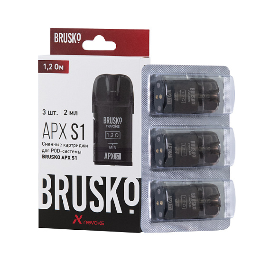 Сменный Картридж Brusko Apx S1 1.2Ом  