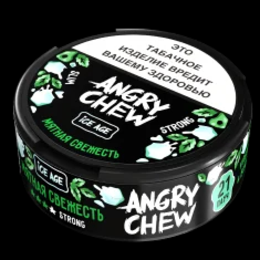 Жевательный табак  Angry Chew  Мятная Свежесть Slim Strong 12 грамм