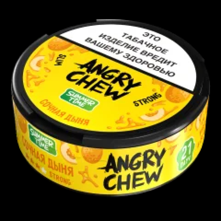 Жевательный табак  Angry Chew  Сочная Дыня Slim Strong 12 грамм