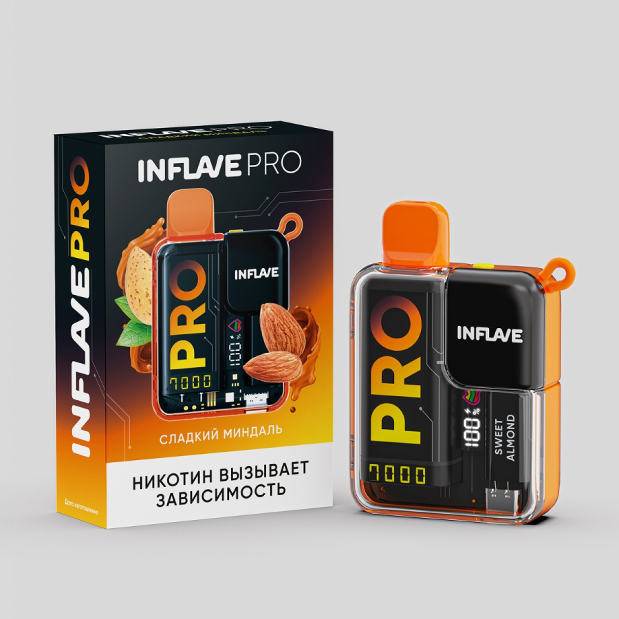 ЭСДН Inflave Pro Сладкий Миндаль 7000 затяжек
