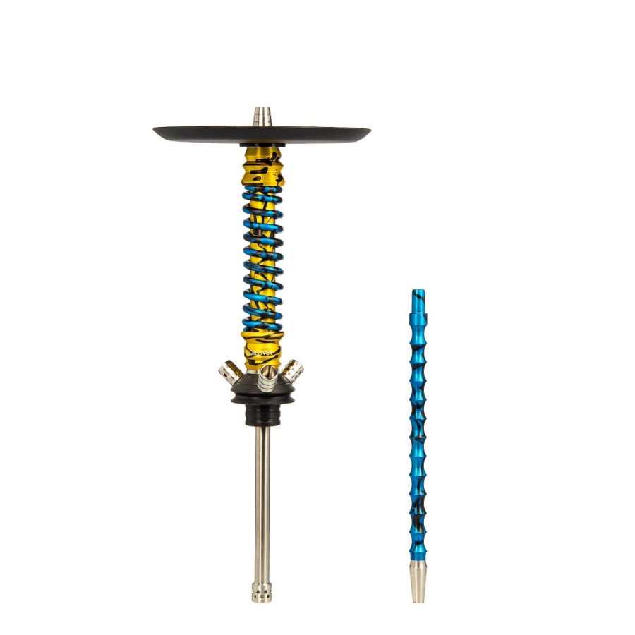 Кальян Mamay Customs Coilovers Mini Золотой Сплеш Голубой Сплеш