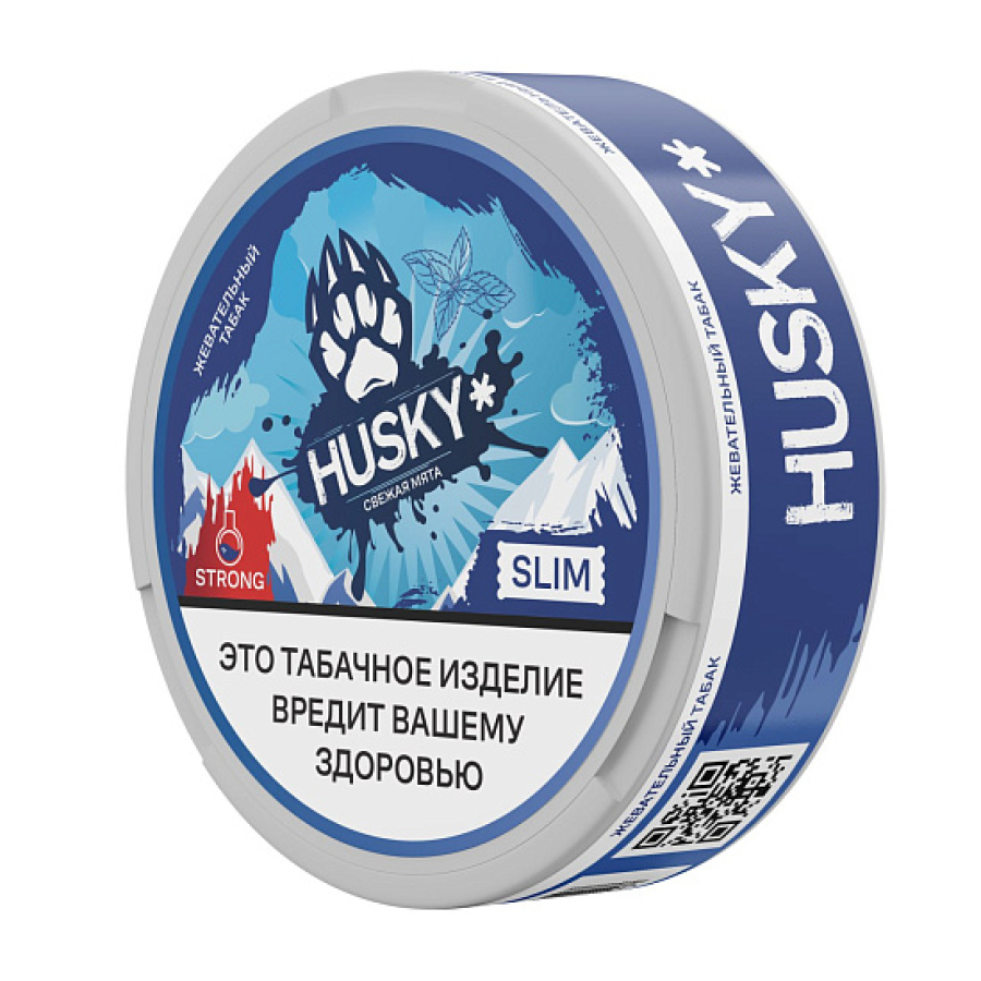 Жевательный табак Husky Strong Slim Mint 10 грамм