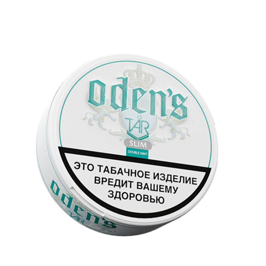 Жевательный табак Odens Tar  Double Mint Slim 10 грамм