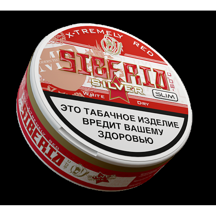 Жевательный табак Siberia Silver  Slim White Dry 13 грамм