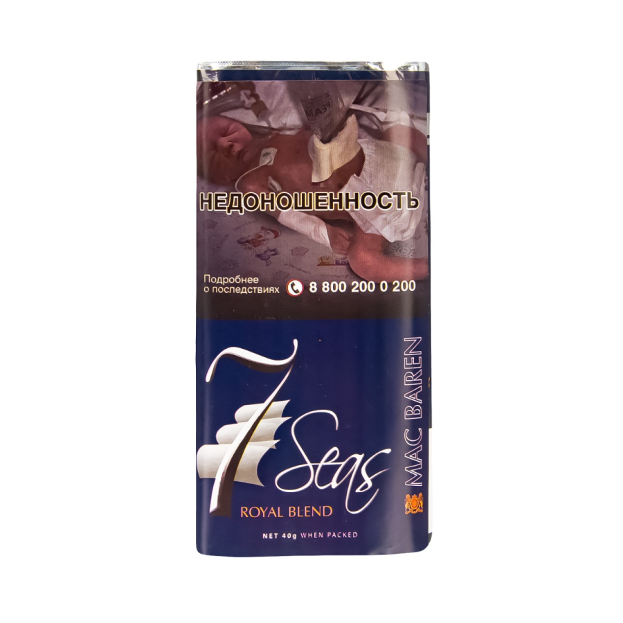 Трубочный табак Mac Baren 7 Seas Royal Blend 40 грамм