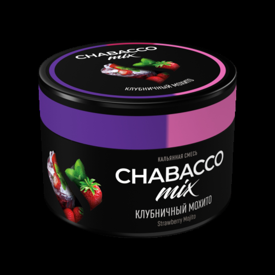 Бестабачная смесь Chabacco Mix Medium Strawberry Mojito 40 грамм