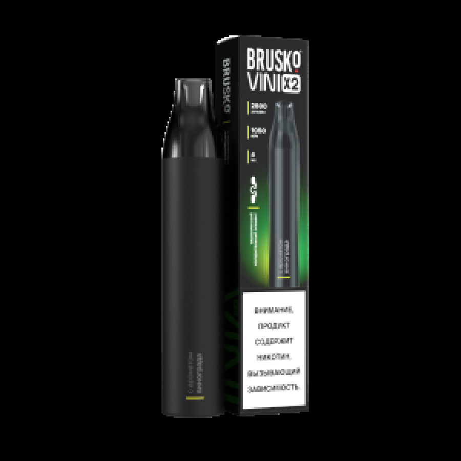 Электронка Brusko Vini X2 Виноград 2800 затяжек