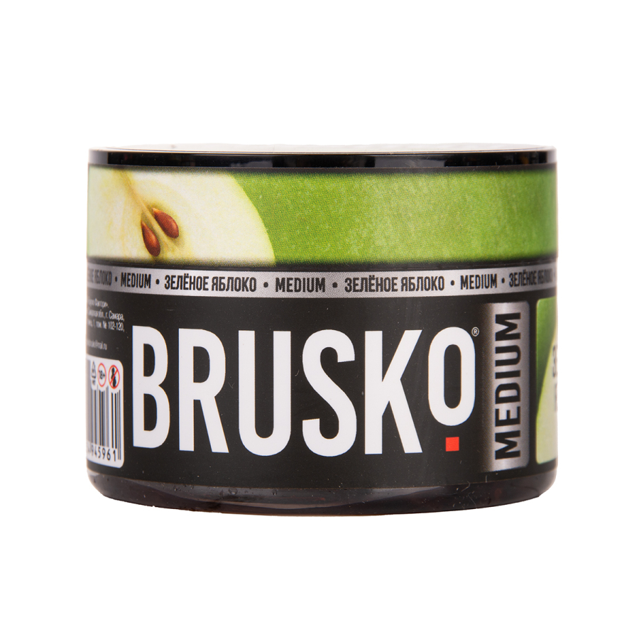 Бестабачная смесь Brusko Zero Зелёное Яблоко 50 грамм
